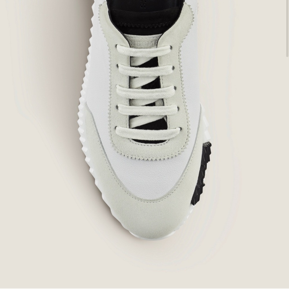 Hermes leather bouncing sneakers size 38.5 - Picture 5 of 12